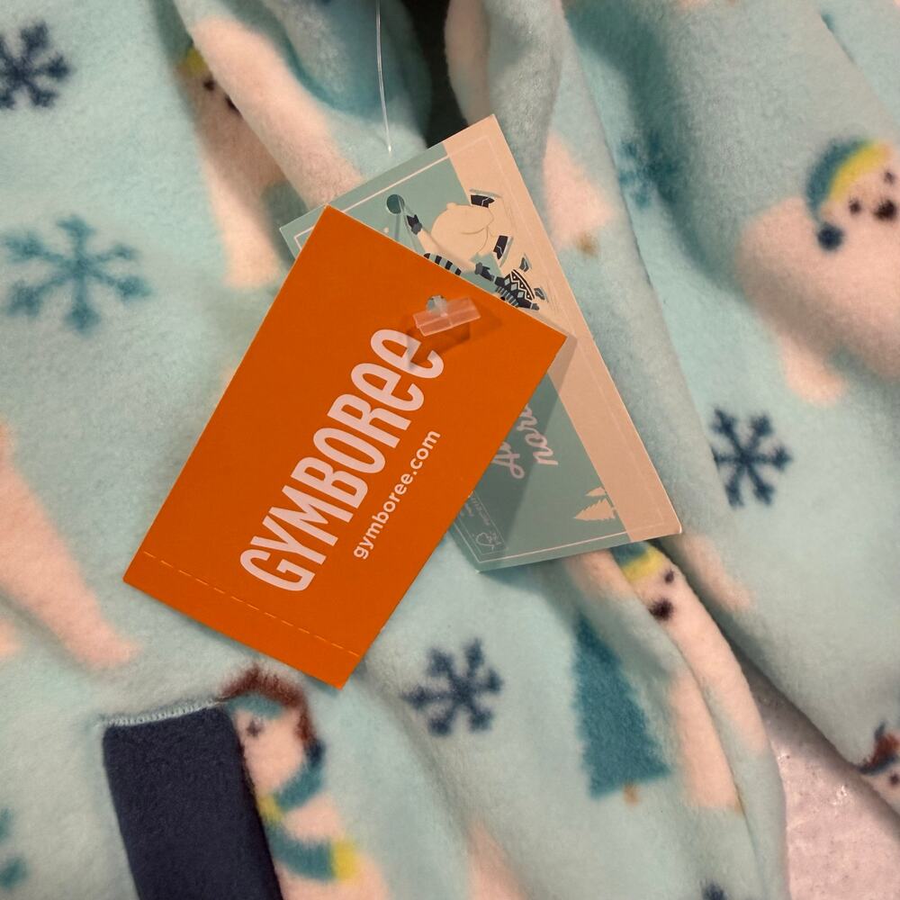 Gymboree Polar Bear Fleece Quarter Zip Pullover Kids Size 10 NWT Blue - Picture 6 of 7